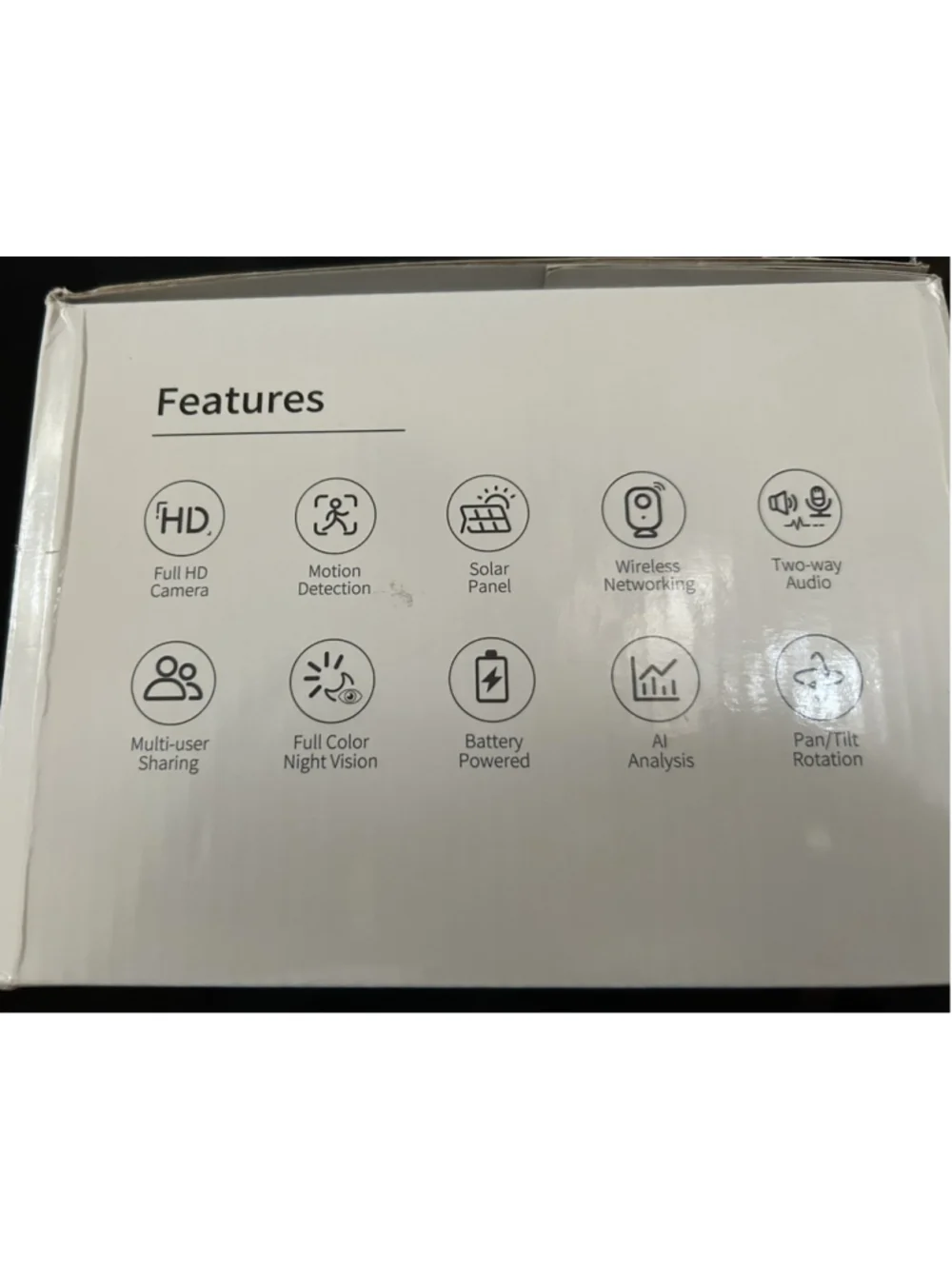 Techage Outdoor Wifi Solar Security Camera w/Smart AI Event Detection